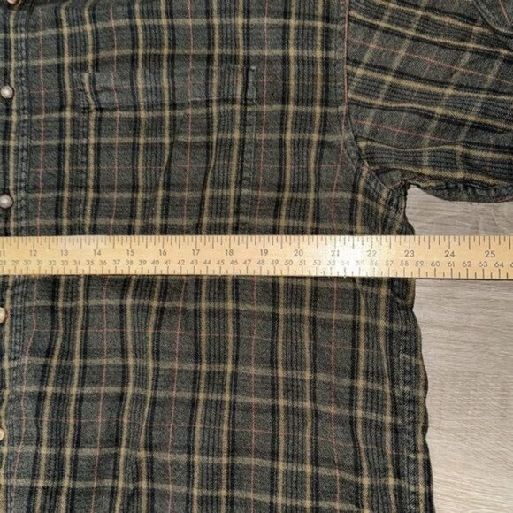 Shaver Lake Casual Plaid Button-Up Shirt XXL Cotton/Nylon Made In India - Picture 5 of 7